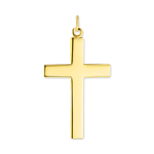 Load image into Gallery viewer, ITI NYC Double-Sided Cross Pendant with Lord's Prayer in Sterling Silver