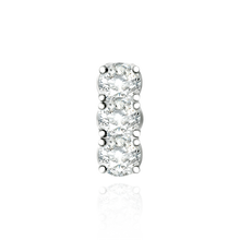 Load image into Gallery viewer, Strip Settings for 3 Round Stones (13.50 x 4.80 mm - 14.60 x 6.00 mm)