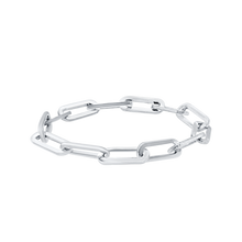 Load image into Gallery viewer, Tribeca Trace Chain Ring in Sterling Silver