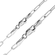 Load image into Gallery viewer, Tribeca Trace Paperclip Bracelet in 14K White Gold