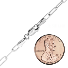 Load image into Gallery viewer, Tribeca Trace Paperclip Necklace in 14K White Gold