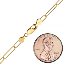 Load image into Gallery viewer, Finished Light Paperclip Necklace in 14K Gold-Filled