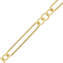 Load image into Gallery viewer, Bulk / Spooled Alternating Light Paperclip & Cable Chain in 14K Gold-Filled (4.00 mm)
