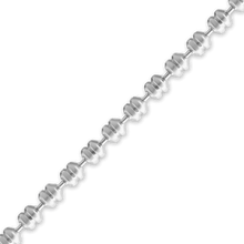 Load image into Gallery viewer, Bulk / Spooled Textured Fancy Bead Chain in Sterling Silver (1.40 mm)