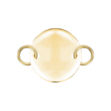 Load image into Gallery viewer, 14K Yellow Gold Round Disc Pendant with 2 Rings