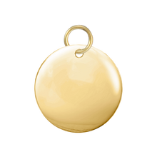 Load image into Gallery viewer, 14K Yellow Gold Round Disc Pendant with Hole