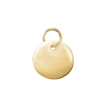 Load image into Gallery viewer, 14K Yellow Gold Round Disc Pendant with Hole
