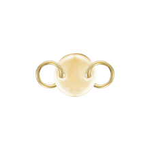 Load image into Gallery viewer, 14K Yellow Gold Round Disc Pendant with 2 Rings