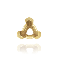 Load image into Gallery viewer, ITI NYC V-End Trillion Shape Wire Basket Settings in 14K Gold (3.00 mm - 16.00 mm)