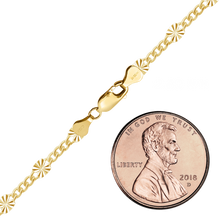 Load image into Gallery viewer, Finished Valentino (Alternating 3X Curb) Necklace in 14K Gold-Filled