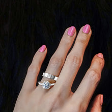 Load image into Gallery viewer, ITI NYC Platinum Flat Medium Wedding Bands (2.0 mm - 10.0 mm)