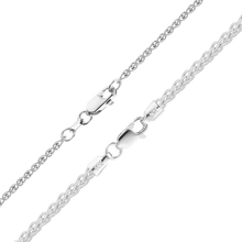 Load image into Gallery viewer, Wall St. Wheat Anklet in 14K White Gold