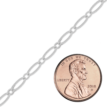 Load image into Gallery viewer, Bulk / Spooled Alternating Oval Cable Chain in Sterling Silver (2.80 mm)