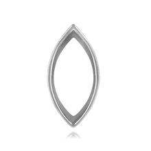 Load image into Gallery viewer, ITI NYC Marquise Shape Tapered Bezels With Airline in Sterling Silver (2.25 x 1.00 mm - 11.75 x 6.50 mm)