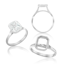 Load image into Gallery viewer, ITI NYC Emerald Shape Bezel Solitaire