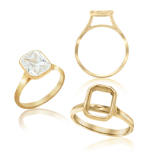 Load image into Gallery viewer, ITI NYC Emerald Shape Bezel Solitaire