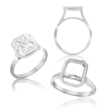 Load image into Gallery viewer, ITI NYC Emerald Shape Bezel Solitaire