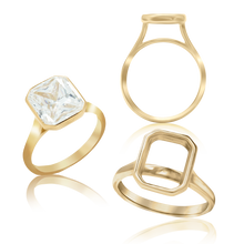 Load image into Gallery viewer, ITI NYC Emerald Shape Bezel Solitaire