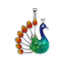 Load image into Gallery viewer, Peacock Charm (35 x 28mm)