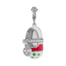 Load image into Gallery viewer, Baby Shoe with CZ's (28 x 10mm)