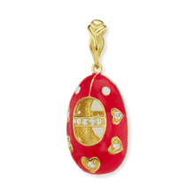 Load image into Gallery viewer, Baby Shoe with CZ's Charm (30 x 13mm)