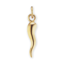Load image into Gallery viewer, ITI NYC Italian Horn Pendant in 14K Gold
