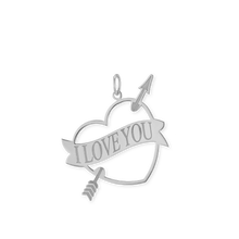 Load image into Gallery viewer, Love Infinity Charms I Love You Heart Charm (37 x 38mm)