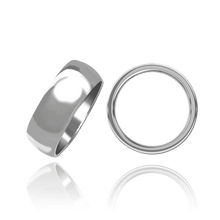 Load image into Gallery viewer, ITI NYC Sterling Silver Comfort Fit Wedding Bands (2.0 mm - 8.0 mm)