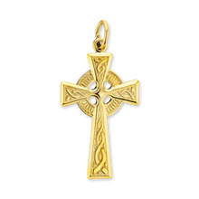 Load image into Gallery viewer, ITI NYC Celtic Cross Pendant in 14K Gold