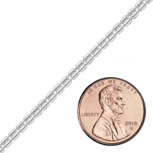 Load image into Gallery viewer, Bulk / Spooled Cylinder Bead Chain in Sterling Silver (2.30 mm - 2.40 mm)