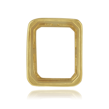 Load image into Gallery viewer, ITI NYC Emerald Shape Tapered Bezels With Airline in 14K Gold (5.00 x 3.00 mm - 10.00 x 8.00 mm)