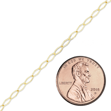 Load image into Gallery viewer, Bulk / Spooled Extension Chain in 14K Yellow Gold (2.00 mm)