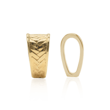 Load image into Gallery viewer, ITI NYC Fancy Tapered Bails with Woven Design (11.5 mm)