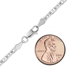 Load image into Gallery viewer, Arthur Ave. Anchor Chain Anklet in Sterling Silver