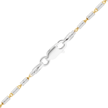 Load image into Gallery viewer, Baxter St. Bar Cable Chain Necklace in Sterling Silver 18K Yellow Gold Finish