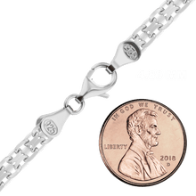 Load image into Gallery viewer, Broome St. Bizmark Chain Anklet in Sterling Silver