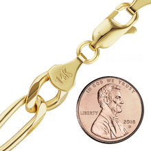 Load image into Gallery viewer, Fulton St. Figaro Anklet in 14K Yellow Gold