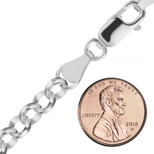 Load image into Gallery viewer, Soho Rolo Chain Bracelet in Sterling Silver