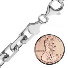 Load image into Gallery viewer, Delancey St. Diamond Cut Cable Chain Anklet in Sterling Silver