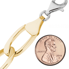 Load image into Gallery viewer, East Bowery Curb Chain Necklace in Sterling Silver 18K Gold Two Tone Finish