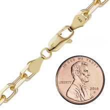 Load image into Gallery viewer, Essex St. Elongated Cable Necklace in 14K Yellow Gold