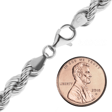 Load image into Gallery viewer, Riverside Blvd. Rope Bracelet in Sterling Silver