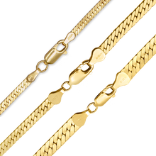 Load image into Gallery viewer, Finished Herringbone Necklace in 14K Gold-Filled