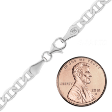 Load image into Gallery viewer, Madison Ave. Mariner Chain Anklet in Sterling Silver