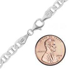 Load image into Gallery viewer, Madison Ave. Mariner Chain Anklet in Sterling Silver