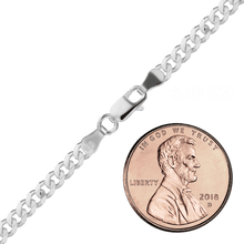 Load image into Gallery viewer, Bowery Curb Chain Anklet in Sterling Silver