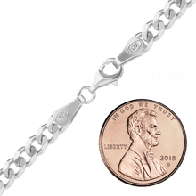 Load image into Gallery viewer, Bowery Curb Chain Anklet in Sterling Silver