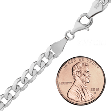 Load image into Gallery viewer, Bowery Curb Chain Anklet in Sterling Silver