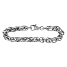 Load image into Gallery viewer, Wall St. Wheat Bracelet in Sterling Silver