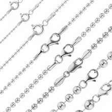 Load image into Gallery viewer, Broadway Bead Necklace in Sterling Silver